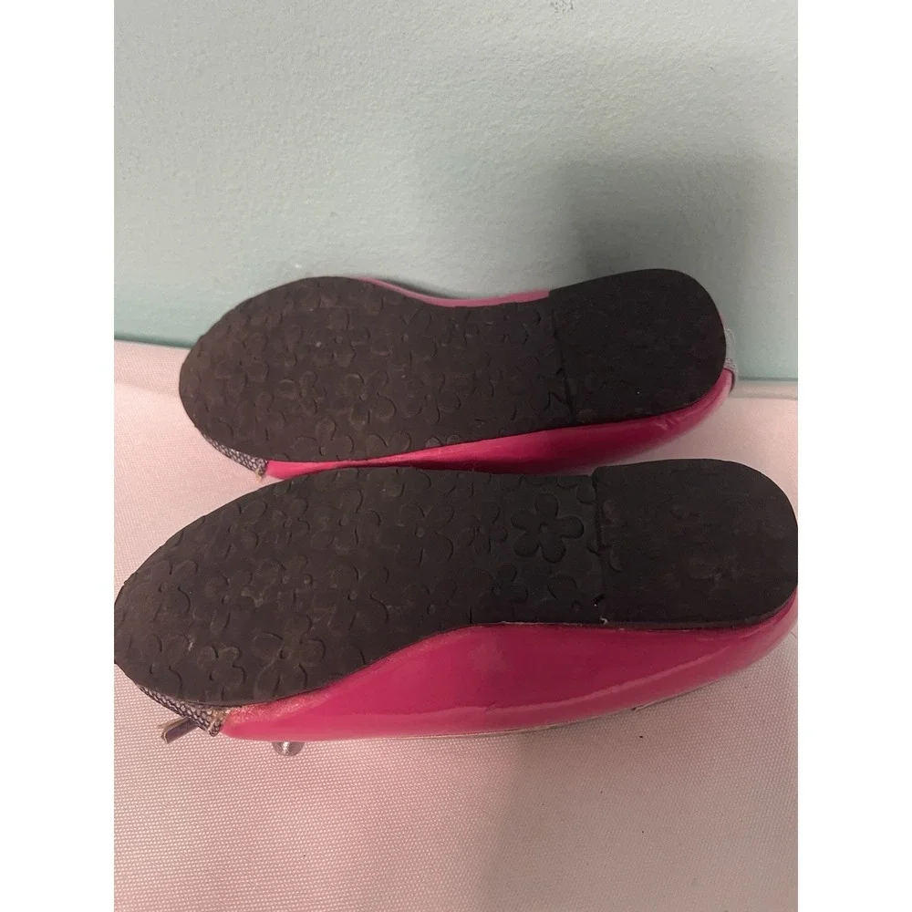 CHATTIES Girls‎ Pink And Silver Ballet Flats Size 5/6